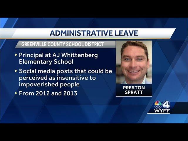 Principal's social media posts under investigation, Greenville County Schools says