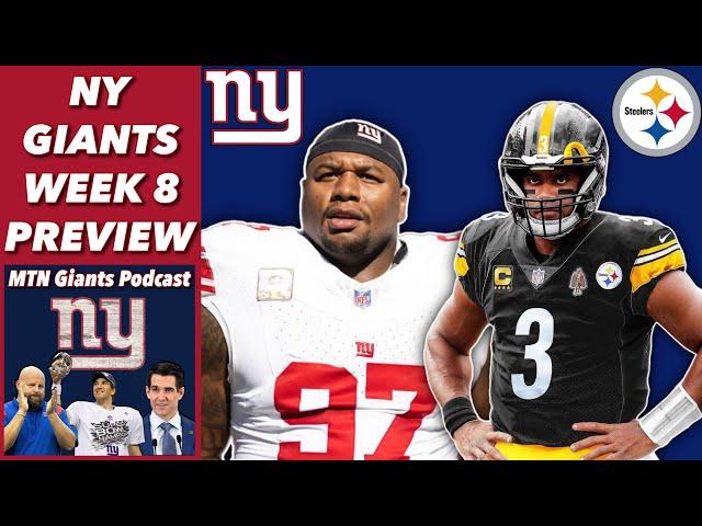 NY Giants Week 8 PREVIEW vs Steelers + NFL Spread Picks