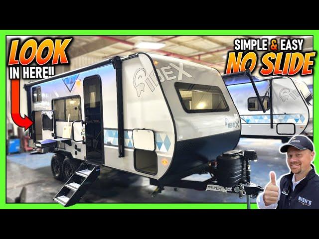 Light & Easy NO SLIDE Camper ONLY 25ft!! 2024 Ibex 19MBH Travel Trailer