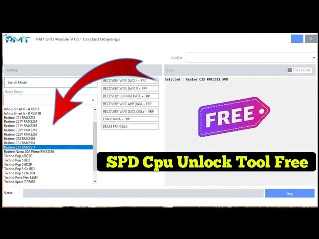 RMT SPD Module Tool V1.0.1 || SPD Cpu Frp Unlock 2024