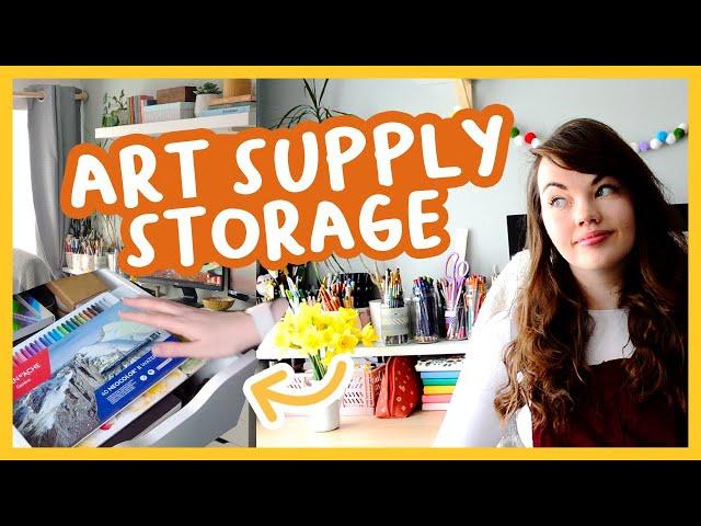 Desk tour! | How to store art supplies 