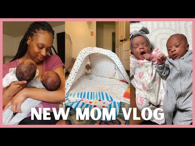 A Day in My Life As A First Time Mom of Twins! First Playtime with Lovevery & Endless Naps!