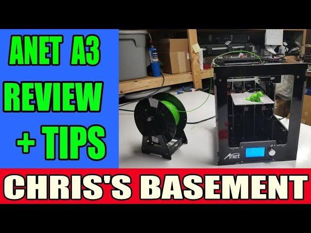 Anet A3 Enclosed Acrylic 3D Printer Review & Tips