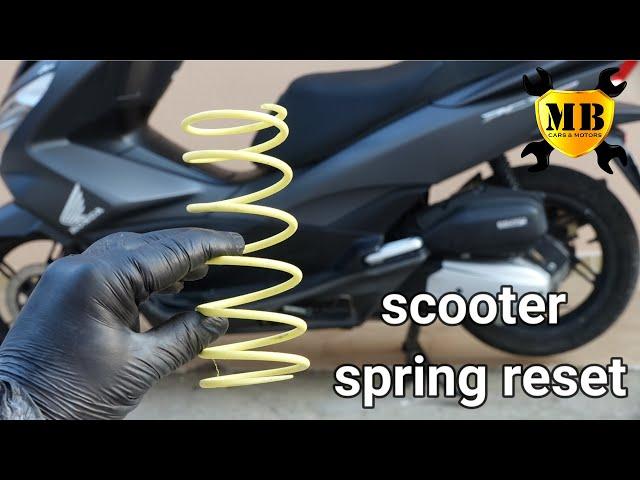 scooter spring reset centrifugal  how to harden the spring pcx.