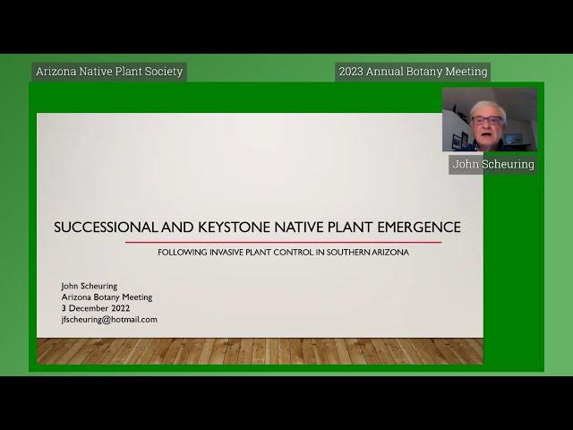 Successional and keystone native emergence following invasive plant control in Southern Arizona