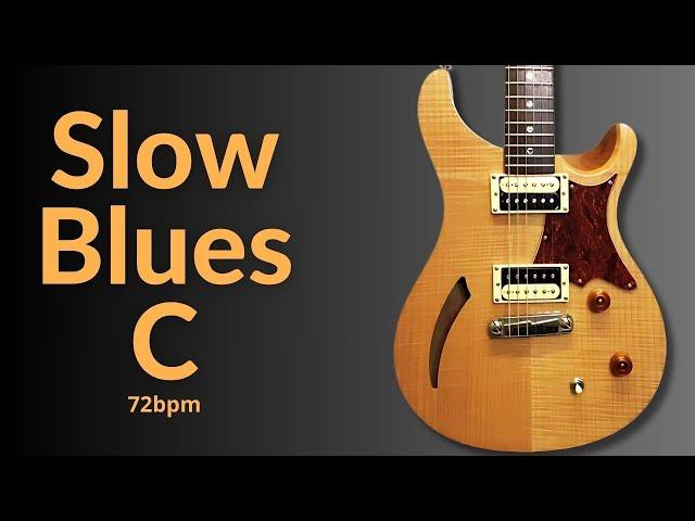 Soulful Slow Blues Guitar Backing Track in C Major | Relaxing & Smooth Jam Session