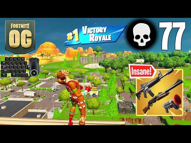 77 Elimination Solo Squads Wins Full Gameplay (Fortnite OG)