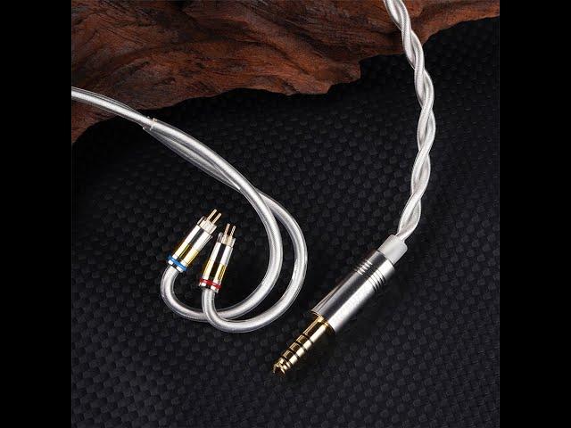 NiceHCK SnowCat HiFi IEM Earphone Cable - 6N OCC+6N Silver Plated OCC with MMCX/2Pin/QDC Connectors