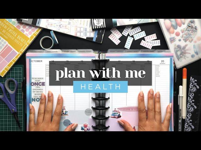 PLAN WITH ME :: Health Lined Vertical Layout Weekly Setup in a Classic Happy Planner :: Self-Care