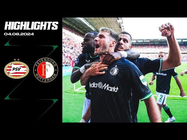 FIRST MATCH, FIRST TROPHY  | Highlights PSV - Feyenoord | Johan Cruijff Schaal 2024