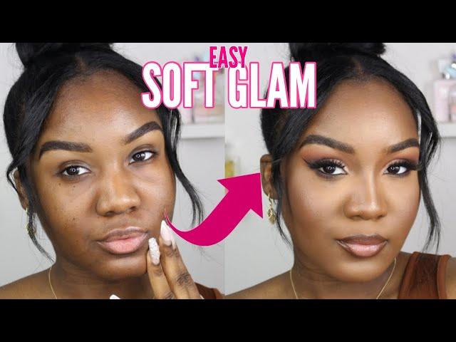 DETAILED SOFT GLAM MAKEUP FOR BLACK WOMEN | STEP BY STEP FOR BEGINNERS | Imani Lee Marie