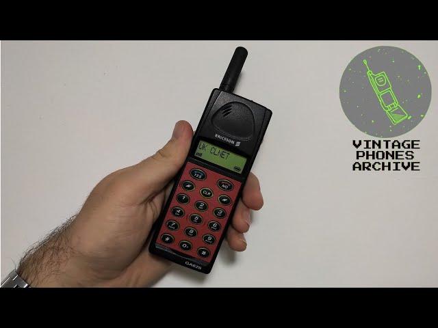 Ericsson GA628 Brick Mobile phone from 1996 - test call, menu browse, ringtones