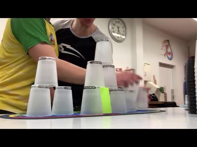 Sport Stacking: First 6.1 in Doubles with Felix