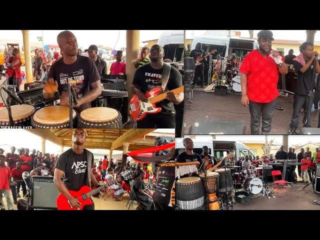 EXCLUSIVE||BEST GHANAIAN FUNERAL LIVE BAND JAM||EMMA ON BASS||Good sound,THROWBACK THURSDAY