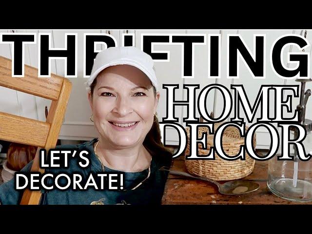 Home decor thrifting haul & HOW I DECORATE WITH THRIFT FINDS!