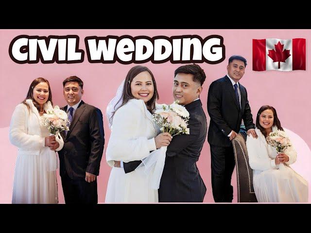 OUR CIVIL WEDDING CEREMONY| RAW VIDEO| BUHAY CANADA| PINOY SA CANADA 