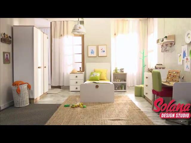 Natura Convertible Baby Cot & Room - Solana Design Studio