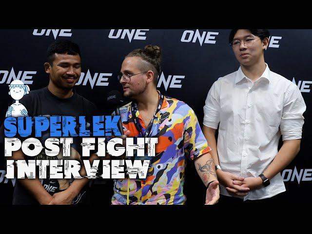 Superlek reacts after 49-second KO of Jonathan Haggerty | ONE 168