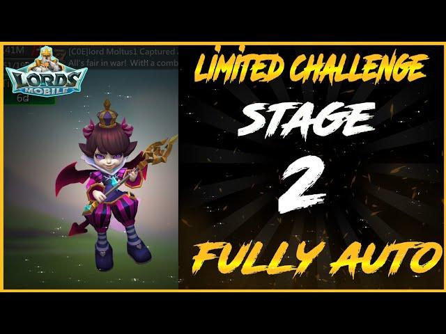 Limited Challenge Stage 2 Fully Auto | Beatrix Stage 2 trick vs trick | Lords Mobile