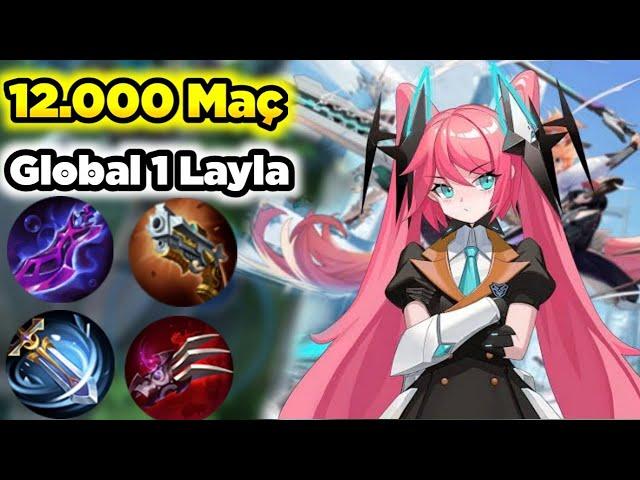 12.000 Maç Dünya'nın En İyi Layla Oyuncusu Global 1 Analiz Öğretici Mobile Legends