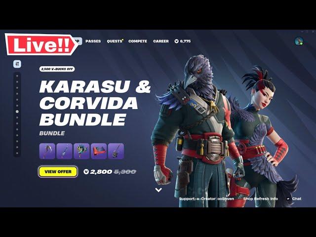 Fortnite CORVIDA BUNDLE *NEW* ITEM SHOP TODAY February 8! (Chapter 6 LIVE)