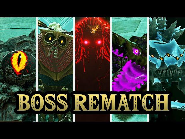 Zelda Tears of the Kingdom - All Major Bosses Rematch In The Depths (HQ)