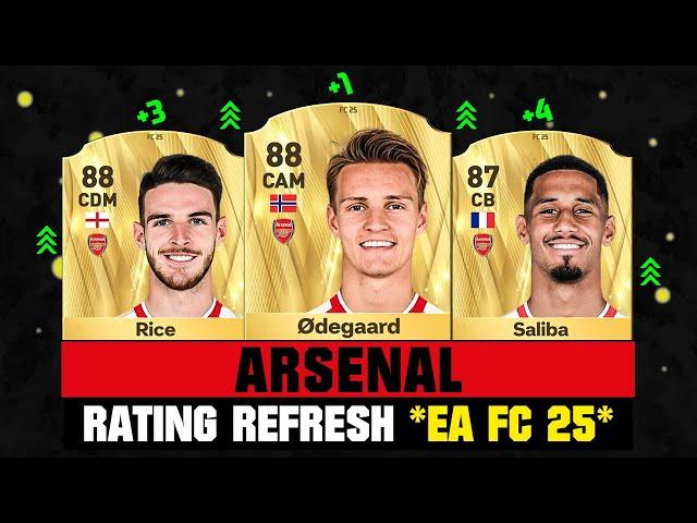 FIFA 25 | ARSENAL PLAYER RATINGS (EA FC 25)!  ft. Odegaard, Rice, Saliba…