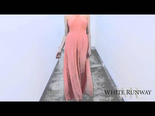 Adele Silk Dress - White Runway