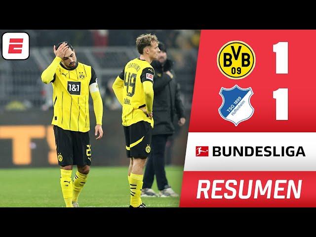 EL GOLAZO DE GIO REYNA no evitó EMPATE AGÓNICO del Dortmund 1-1 vs Hoffenheim | RESUMEN | Bundesliga