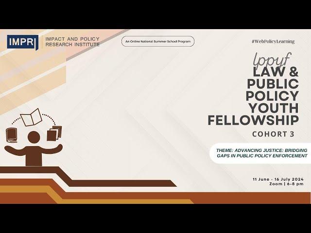 Fellows PPT 2 LPPYF Law and Public Policy Youth Fellowship- Cohort 3 #IMPRI #WebPolicyLearning Live