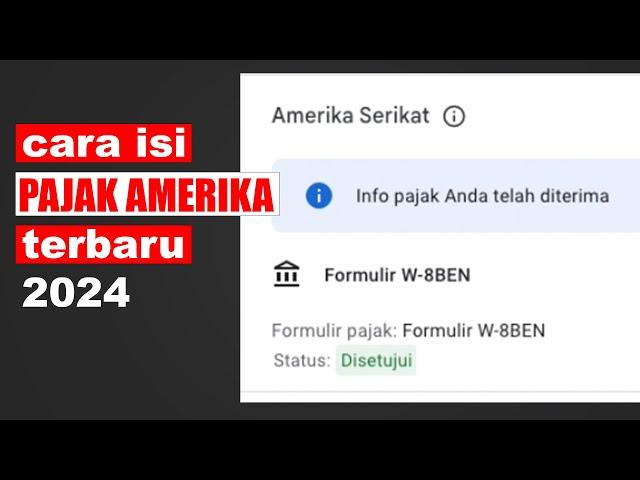 Cara Isi Pajak Amerika Terbaru 2024 - Non NPWP dan NPWP