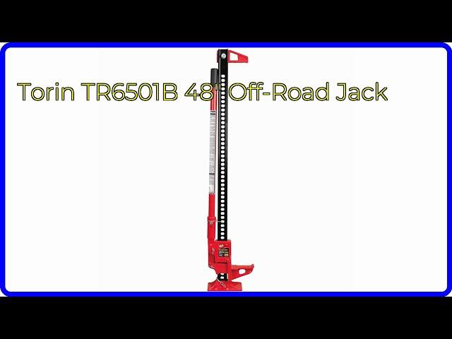 REVIEW (2024): Torin TR6501B 48" Off-Road Jack. ESSENTIAL details.