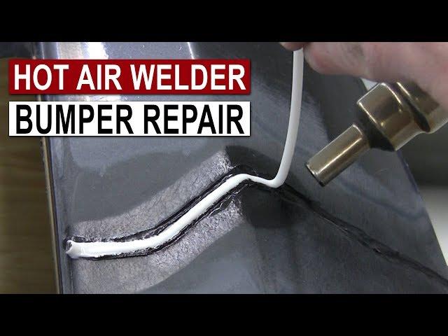 Bumper Repair with Hot Air Plastic Welder