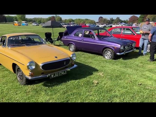 @oldclassiccarUK First car show of 2024 with our Rover P6, 'Dizzy'. Thoresby Park classic car show.