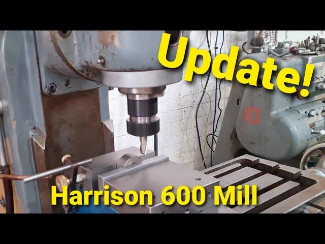 Harrison Milling Machine update It's Alive! Setup Cutting chips too!