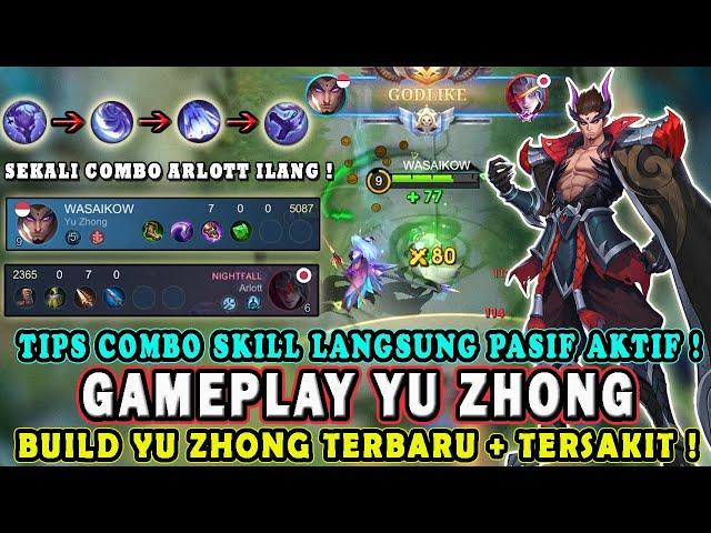 CARA MAIN YU ZHONG TERBARUCOMBO SKILL + BUILD YU ZHONG TERSAKIT TUTORIAL GAMEPLAY YU ZHONG - MLBB