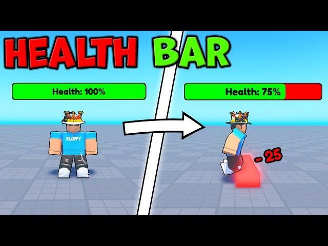 How to make a HEALTH BAR | Roblox Studio