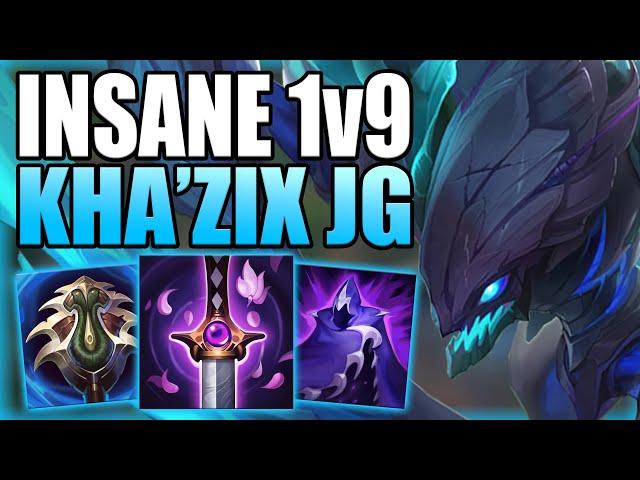 THIS IS THE MOST INSANE 1v9 YOU WILL EVER SEE WITH KHA'ZIX JUNGLE! Gameplay Guide League of Legends