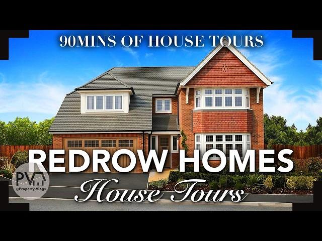 HOUSE TOURS COMPILATION-REDROW HOMES 90 Minutes of Redrow Property tour RERUNS-Throwback Wednesday