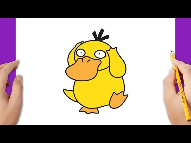 How to draw Psyduck