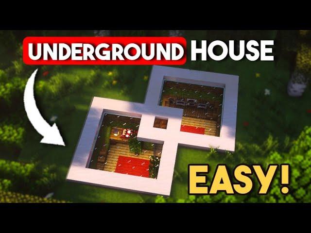 EASY Modern  Underground House in Minecraft  [Tutorials]