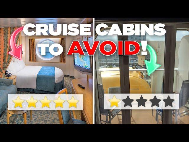 The worst cruise ship cabins to avoid booking!