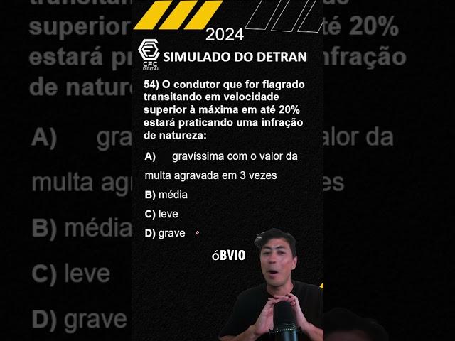 Legislação de trânsito - infração de radar #simuladodetran2024 #autoescola #cnh