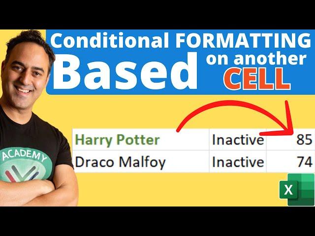 How to Use Microsoft Excel Conditional Format Based on Another Cell