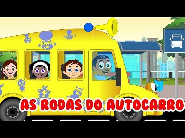 A Roda do Autocarro - Wheels on the bus in Peninsular Portuguese - Música infantil