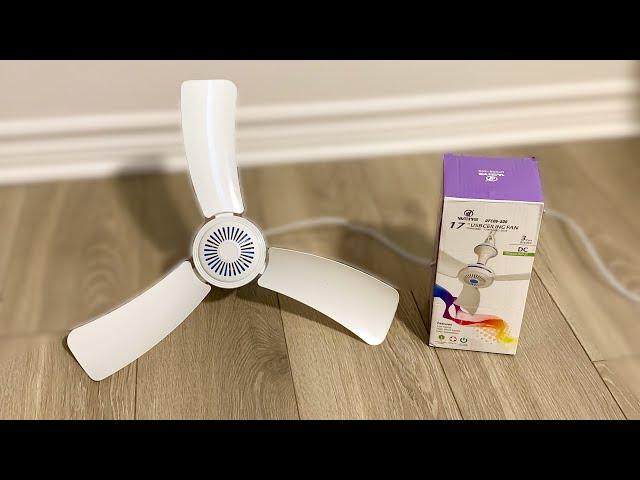 Weiye (Skyri) 17” USB Mini Ceiling Fan | Unboxing