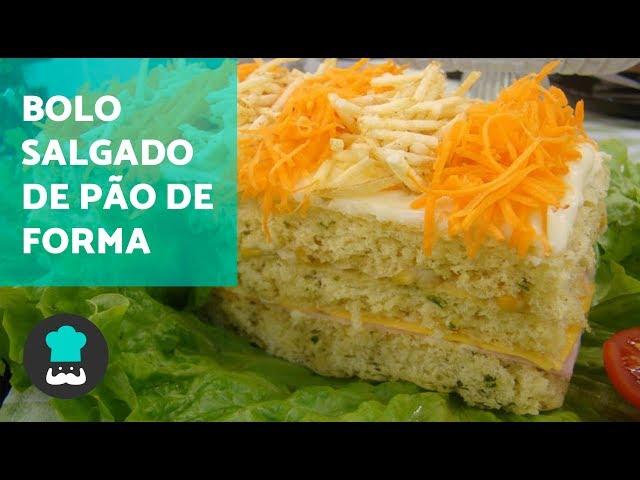 Bolo salgado de pão de forma // prático e saboroso