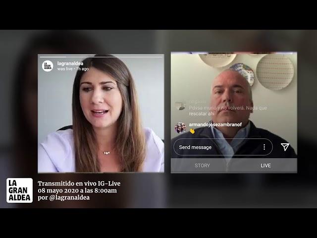 Entrevista al economista Alejandro Grisanti y al actor y director Héctor Manrique por Instagram LIVE