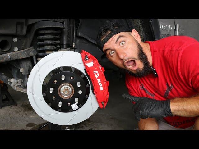 How to install a JEEP JL BIG BRAKE KIT - APB BRAKES