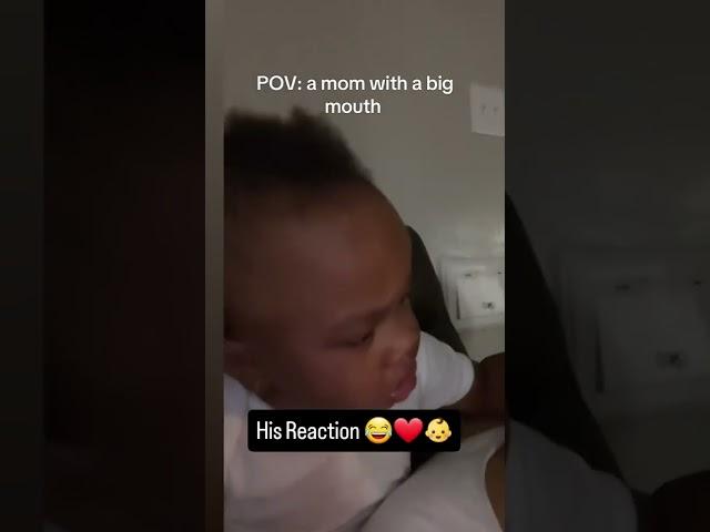 His reaction  #youtubershort #funnymemes #youtube #funnybabies #babyshorts #shortsviral #foryou